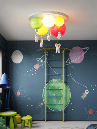 Lustra Plafonnier Astronaute Métal