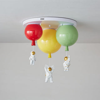 Lustra Plafonnier Astronaute Métal