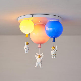 Lustra Plafonnier Astronaute Métal