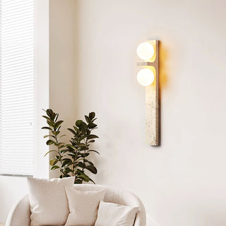 Cassiopeia Applique Murale Minimaliste en Travertin