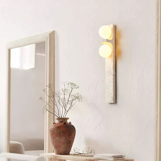 Cassiopeia Applique Murale Minimaliste en Travertin