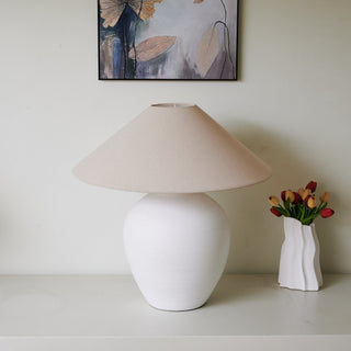 Natalie Lampe de Table Minimaliste en Céramique