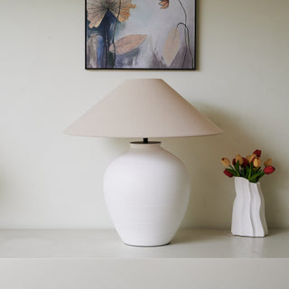 Natalie Lampe de Table Minimaliste en Céramique