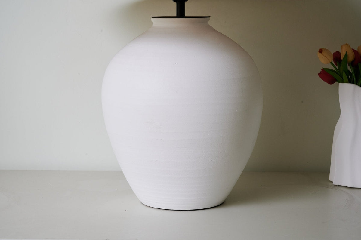 Natalie Lampe de Table Minimaliste en Céramique
