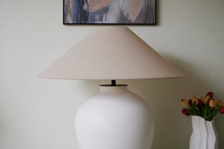 Natalie Lampe de Table Minimaliste en Céramique