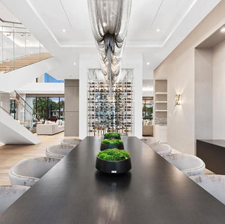 Lustra Lustre en Chaînes d'Aluminium Nickel Scintillant