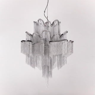 Lustra Suspension Lampe Chaîne en Nickel Coulant
