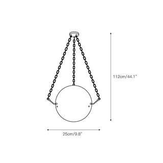 Himinuvys Moderne Minimaliste Albâtre Suspension