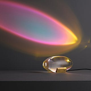 Solarece Lampe de Table en Cristal Minimaliste
