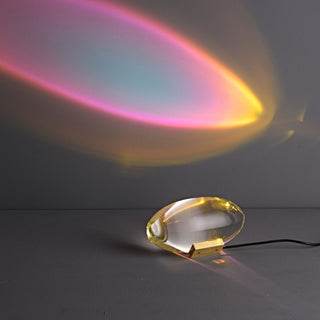Solarece Lampe de Table en Cristal Minimaliste