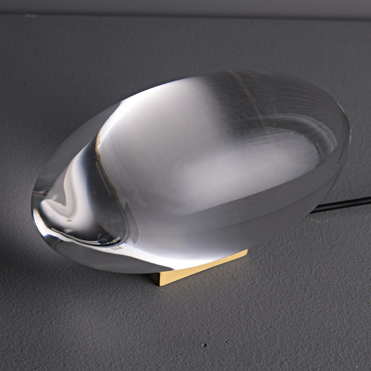 Solarece Lampe de Table en Cristal Minimaliste