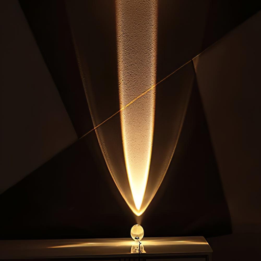 Solarece Lampe de Table en Cristal Minimaliste