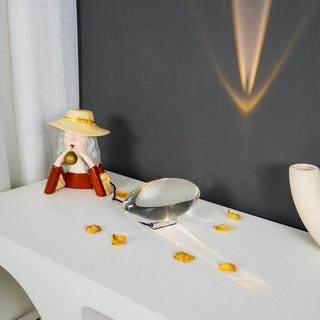 Solarece Lampe de Table en Cristal Minimaliste