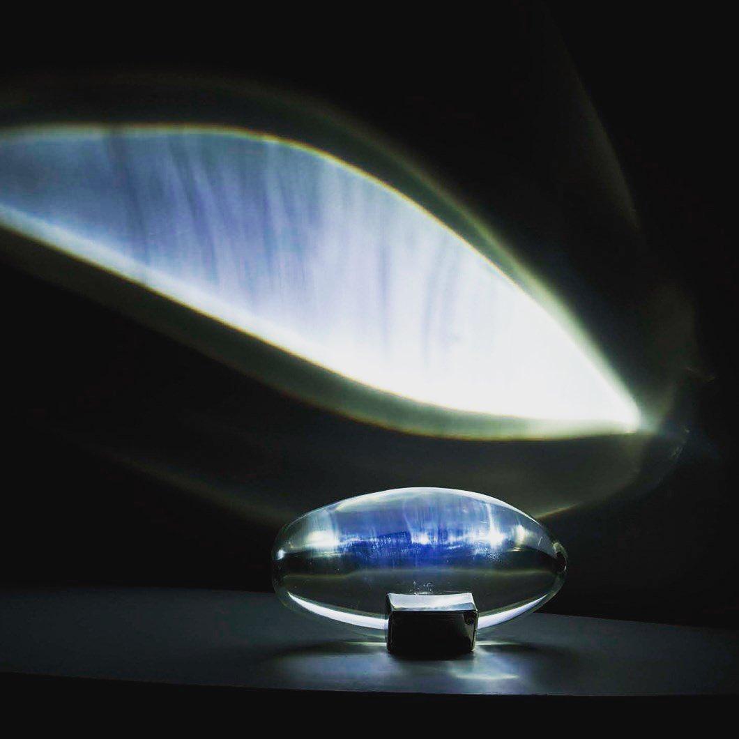 Solarece Lampe de Table en Cristal Minimaliste