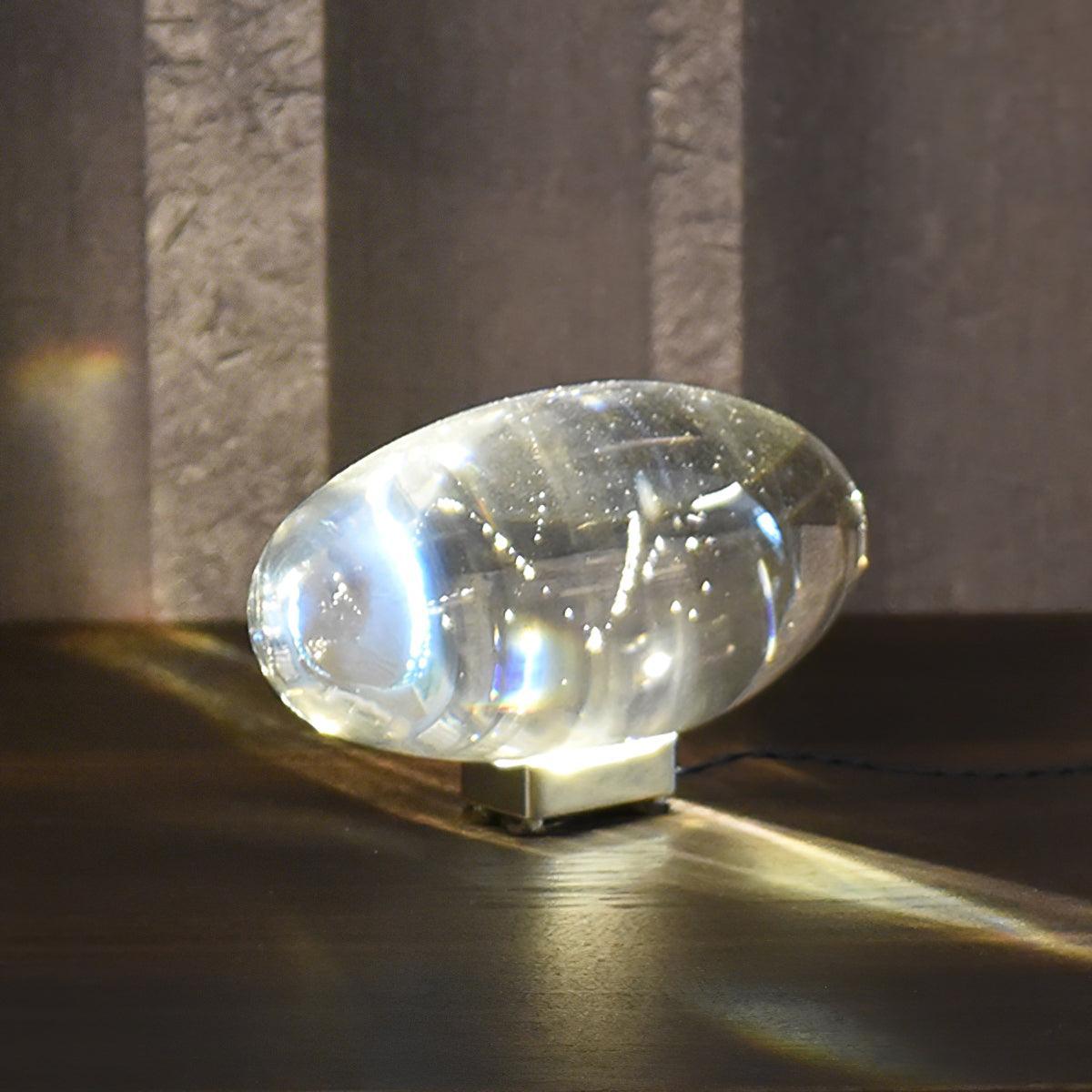 Solarece Lampe de Table en Cristal Minimaliste