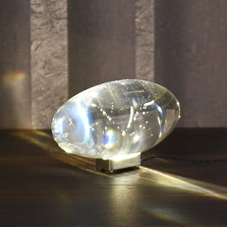 Solarece Lampe de Table en Cristal Minimaliste