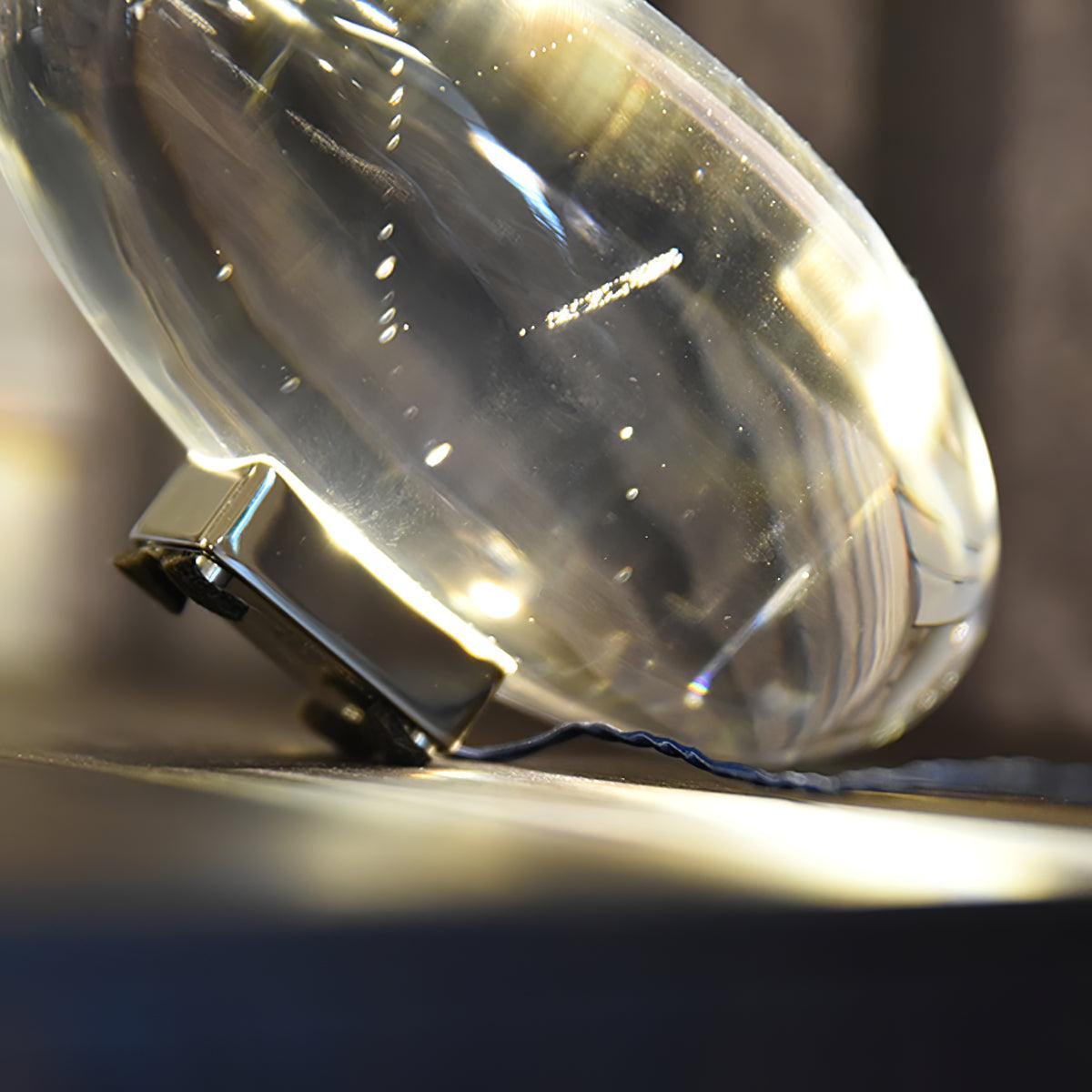 Solarece Lampe de Table en Cristal Minimaliste