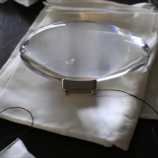 Solarece Lampe de Table en Cristal Minimaliste