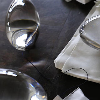 Solarece Lampe de Table en Cristal Minimaliste