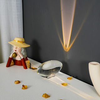 Solarece Lampe de Table en Cristal Minimaliste