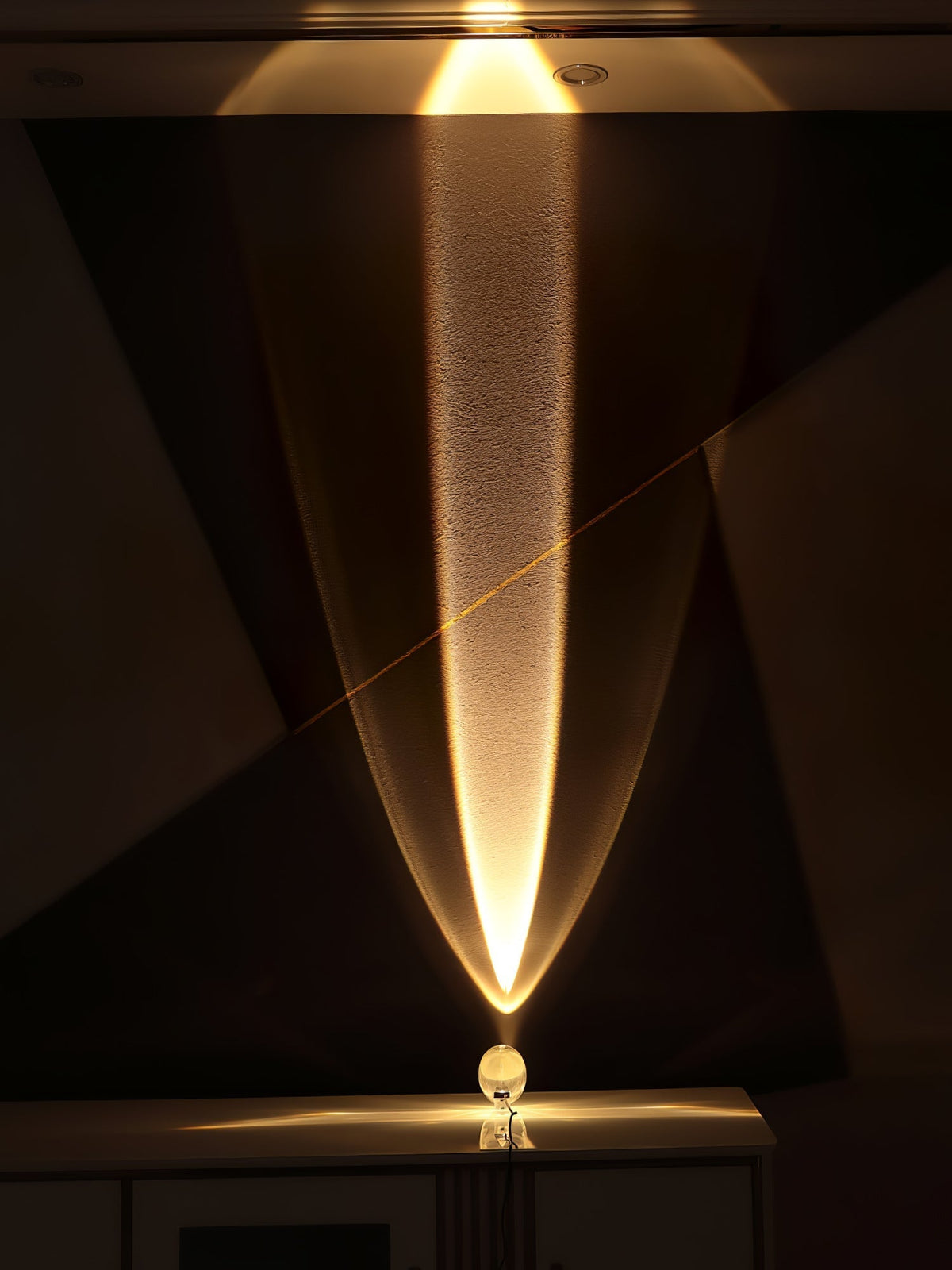 Solarece Lampe de Table en Cristal Minimaliste