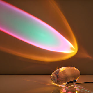 Solarece Lampe de Table en Cristal Minimaliste
