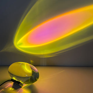 Solarece Lampe de Table en Cristal Minimaliste