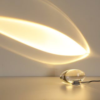 Solarece Lampe de Table en Cristal Minimaliste