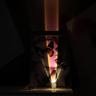 Solarece Lampe de Table en Cristal Minimaliste