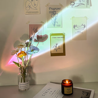 Solarece Lampe de Table en Cristal Minimaliste