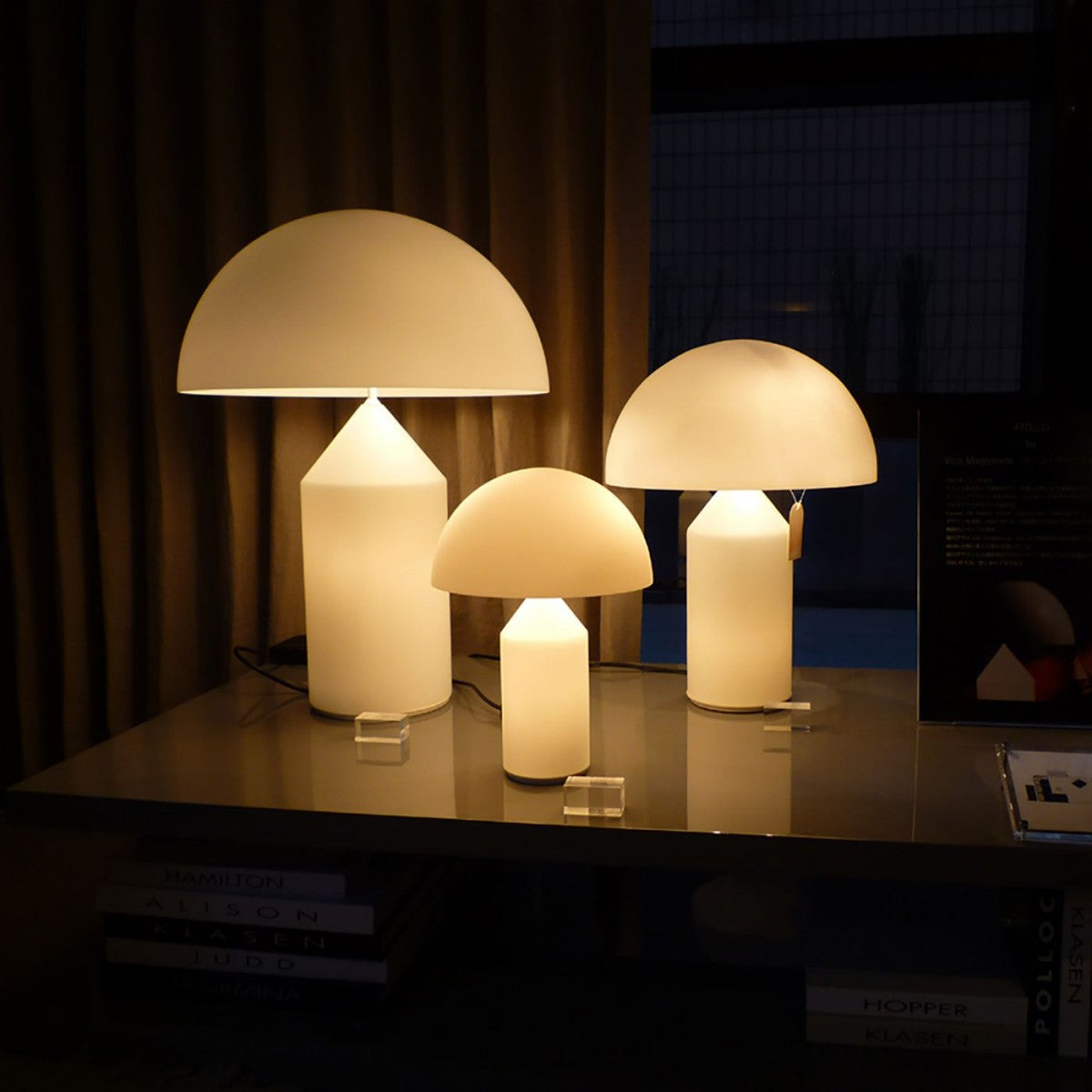 Mossie Lampe à Poser en Albâtre