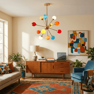 Atomic Sputnik Chandelier-Neutral Decor