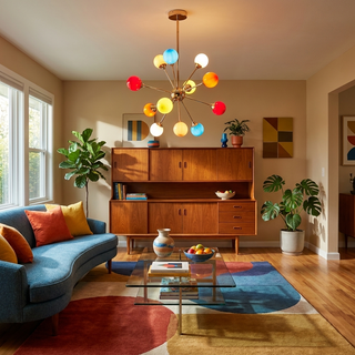 Atomic Sputnik Chandelier-Neutral Decor