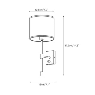 Eirikuvyo Moderne Minimaliste Métal Tissu Applique Murale