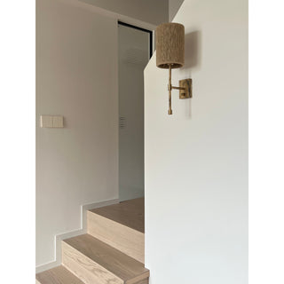 Eirikuvyo Moderne Minimaliste Métal Tissu Applique Murale