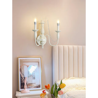 Jarnbruvys Traditionnel Bougie Métal Cristal Applique Murale