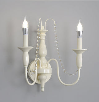 Jarnbruvys Traditionnel Bougie Métal Cristal Applique Murale