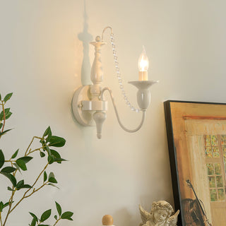 Jarnbruvys Traditionnel Bougie Métal Cristal Applique Murale
