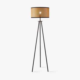 Trio Vintage Bamboo Floor Lamp-Neutral Decor