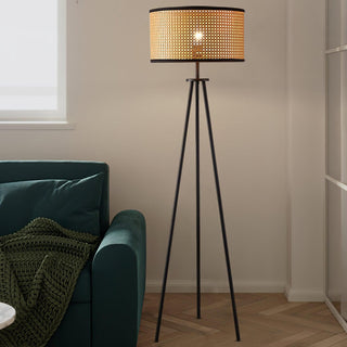 Trio Vintage Bamboo Floor Lamp-Neutral Decor