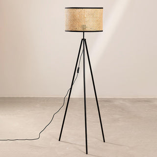 Trio Vintage Bamboo Floor Lamp-Neutral Decor