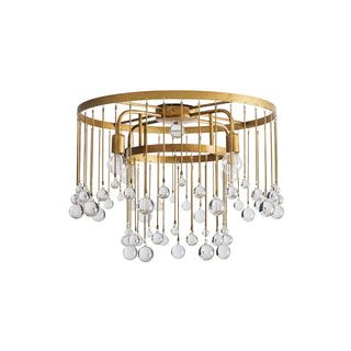Fljotuvyo Postmodern Luxe Laiton Cristal Montage Encastré Plafonnier