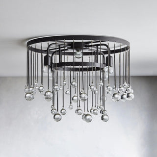 Fljotuvyo Postmodern Luxe Laiton Cristal Montage Encastré Plafonnier
