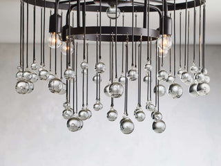 Fljotuvyo Postmodern Luxe Laiton Cristal Montage Encastré Plafonnier