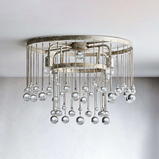Fljotuvyo Postmodern Luxe Laiton Cristal Montage Encastré Plafonnier
