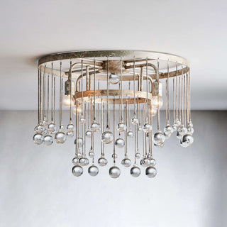 Fljotuvyo Postmodern Luxe Laiton Cristal Montage Encastré Plafonnier