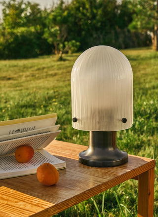 Aura Fluted Table Lamp-Neutral Decor
