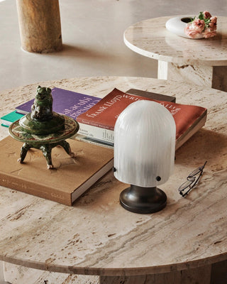 Aura Fluted Table Lamp-Neutral Decor