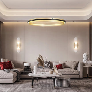 Himinuvyo Moderne Minimaliste LED Acrylique Métal Lustre