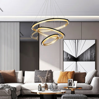 Himinuvyo Moderne Minimaliste LED Acrylique Métal Lustre